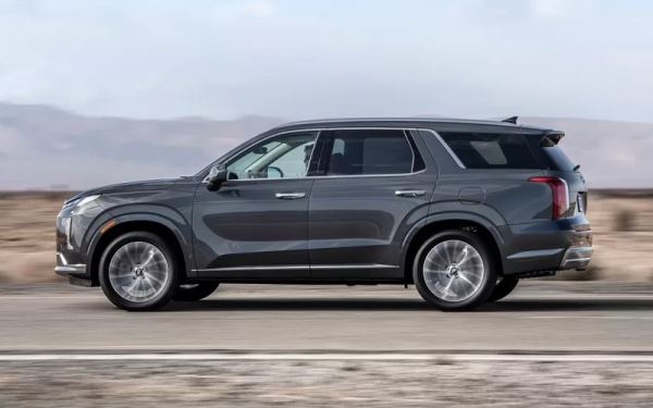 Новый Hyundai Palisade с почти не прикрытой оптикой проехался на камеру